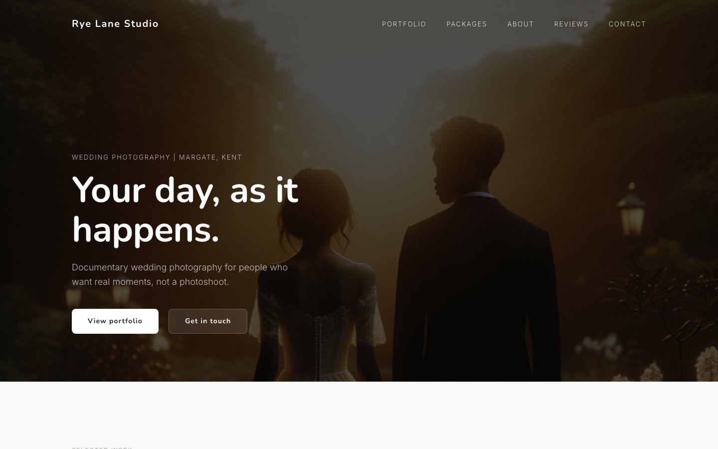 Rye Lane Studio website preview